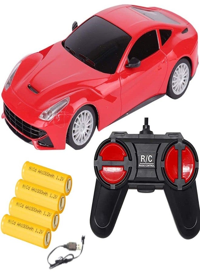 QUEENZOMY سيارة سباق كوينزومي فيزيمون قابلة للشحن تعمل بجهاز تحكم عن بعد للأولاد من عمر 4 سنوات فما فوق، مصنوعة من البلاستيك مع مصابيح LED، عبوة من سيارة واحدة، ألوان متنوعة - Image 1